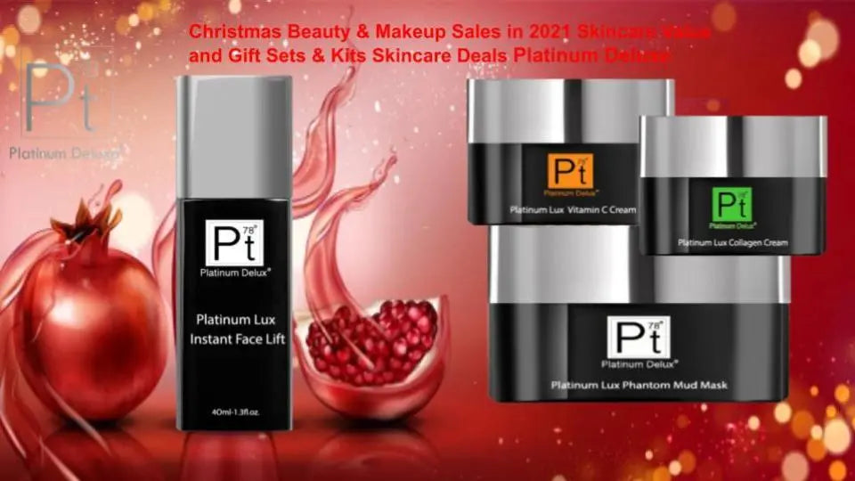 Christmas Beauty & Makeup Sales in 2022 Skincare Value and Gift Sets & Kits Skincare Deals Platinum Delux ®