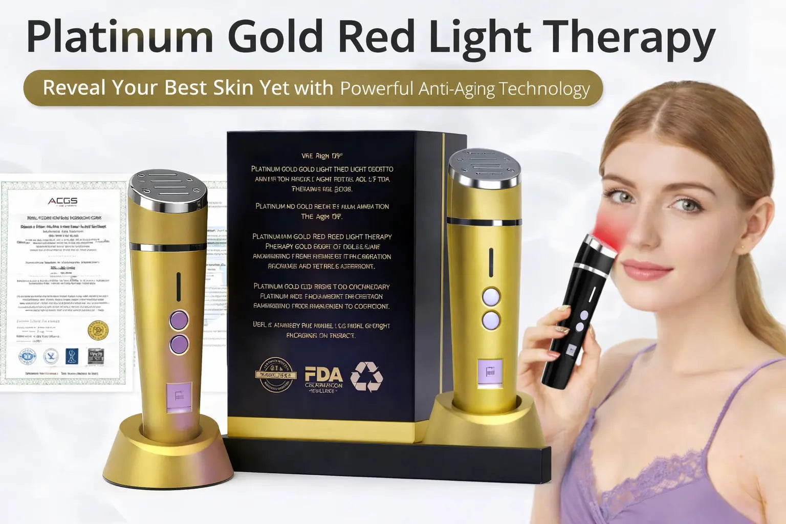 platinum deluxe red light therapy device