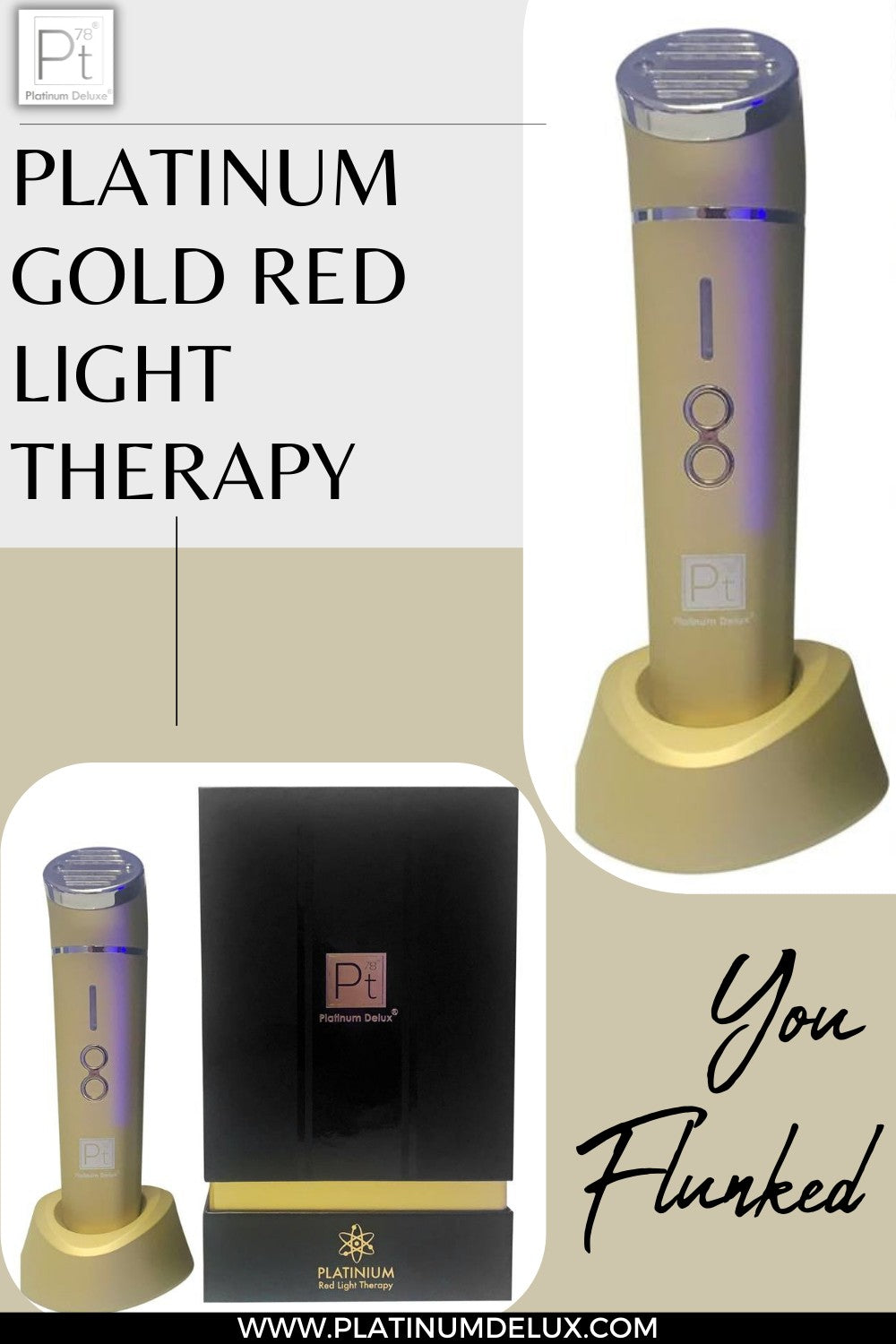LED Light Therapy for Skin Rejuvenation & Anti-Aging Platinum Delux ®