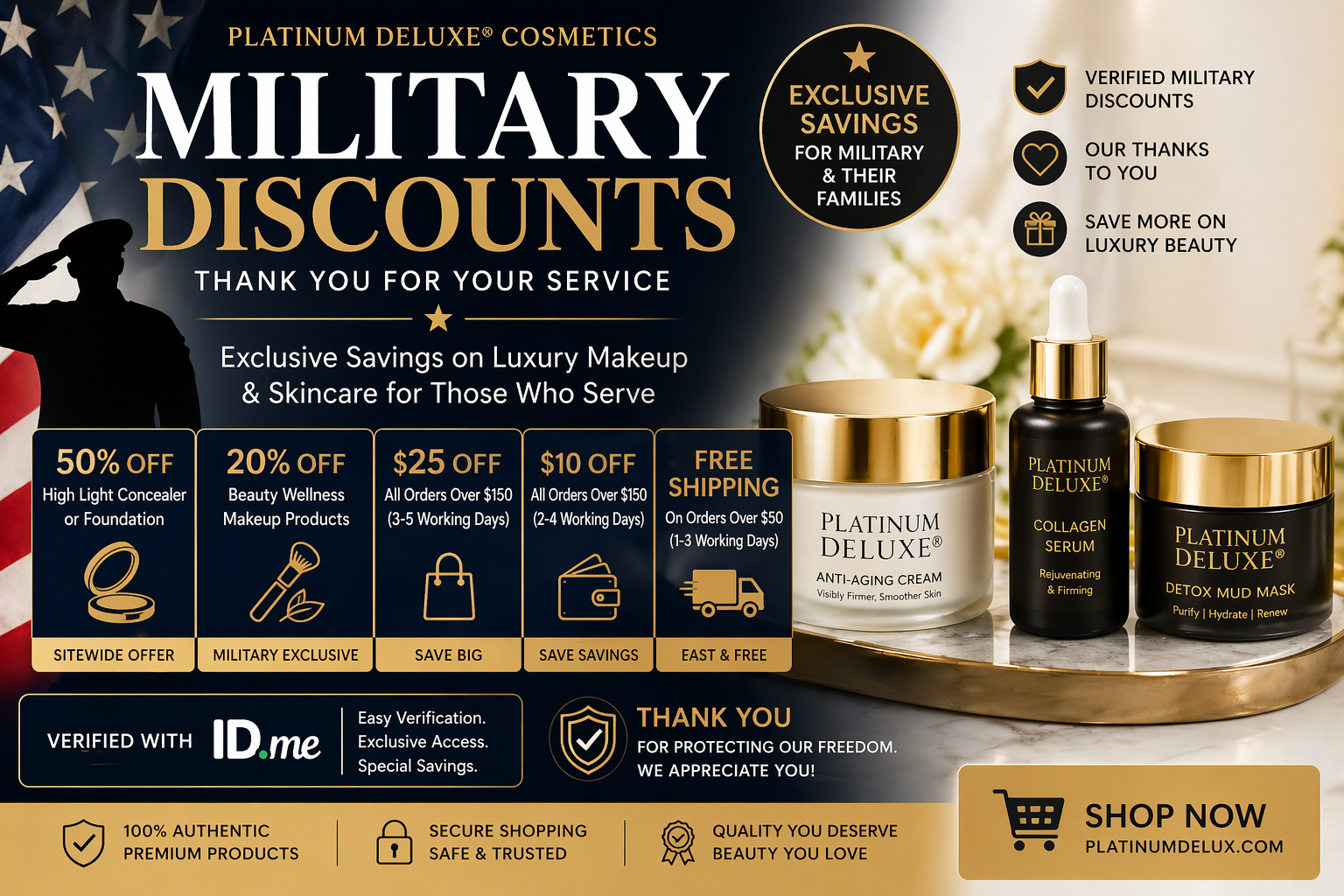 Military Skincare Discounts & Beauty Deals