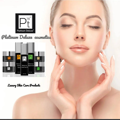 Platinum Deluxe® cosmetics reduces His skin care movements Platinum Delux ®