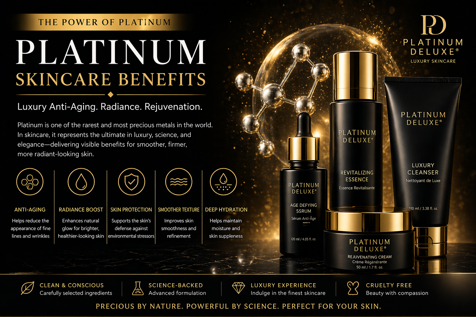 Platinum Skincare Benefits  Luxury Anti-Aging Platinum Guide