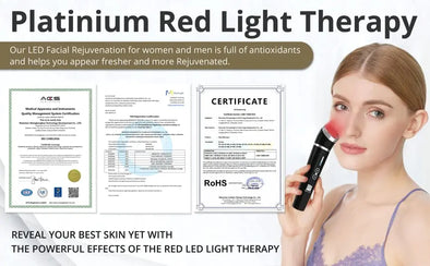 The-existing-body-celeb-accepted-LED-light-mask-guarantees-to-banish-pimples-and-cut-back-wrinkles-on-sale Platinum Delux ®