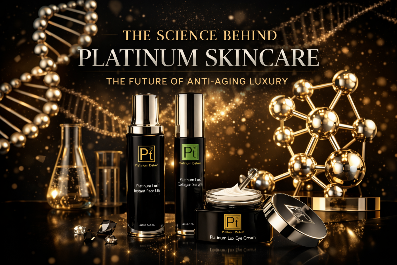 The world’s most luxurious skincare gets a makeover with Platinum Deluxe luxury anti-aging collection