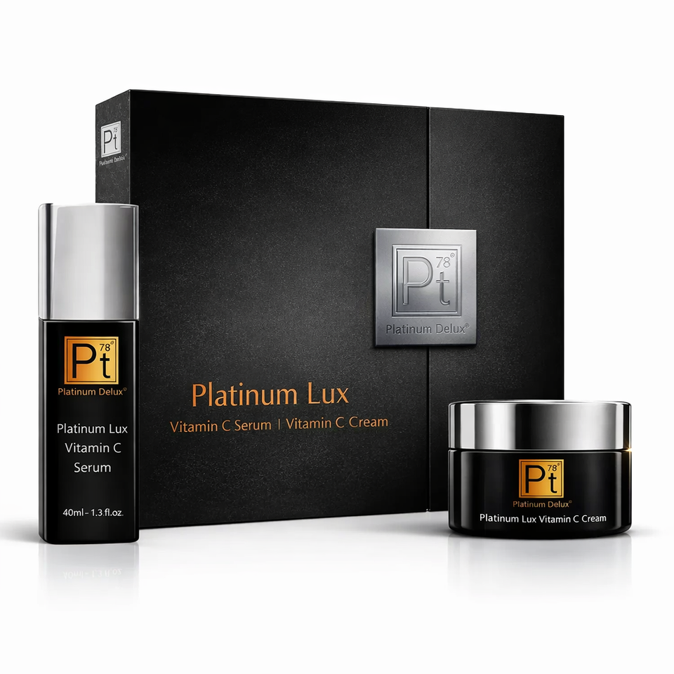 Luxury platinum skincare set by Platinum Deluxe