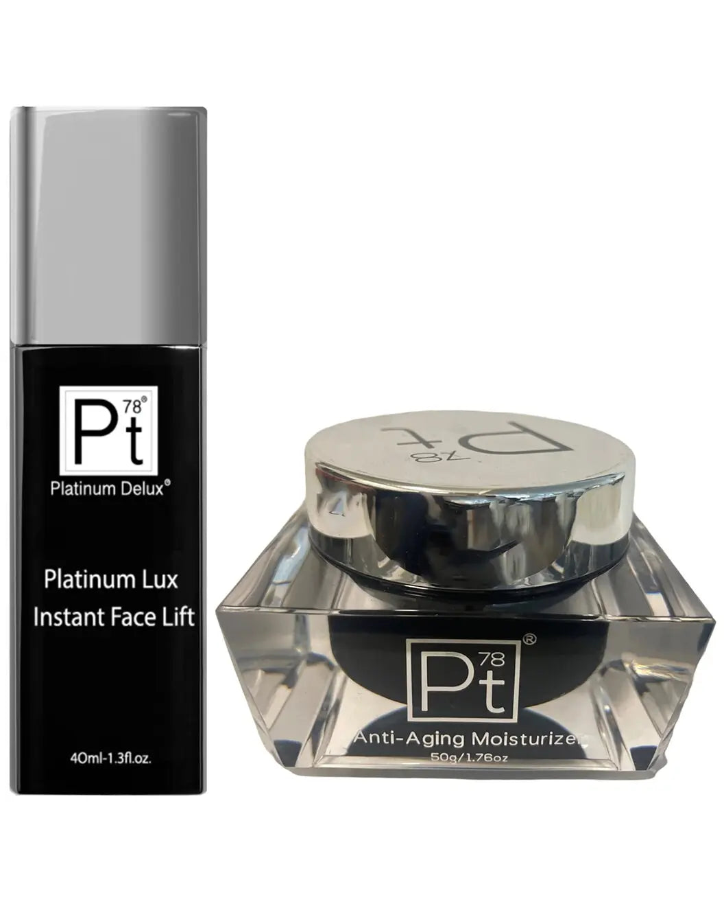 Anti-Aging Moisturizer & Lux Instant Face Lift 2pc Set - Platinum Deluxe Cosmetics