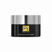 Platinum Lux Eye Cream luxury retinol eye cream jar for wrinkles dark circles and anti aging skincare