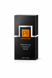 Best Vitamin C serum for face Platinum Lux anti-aging brightening serum luxury skincare