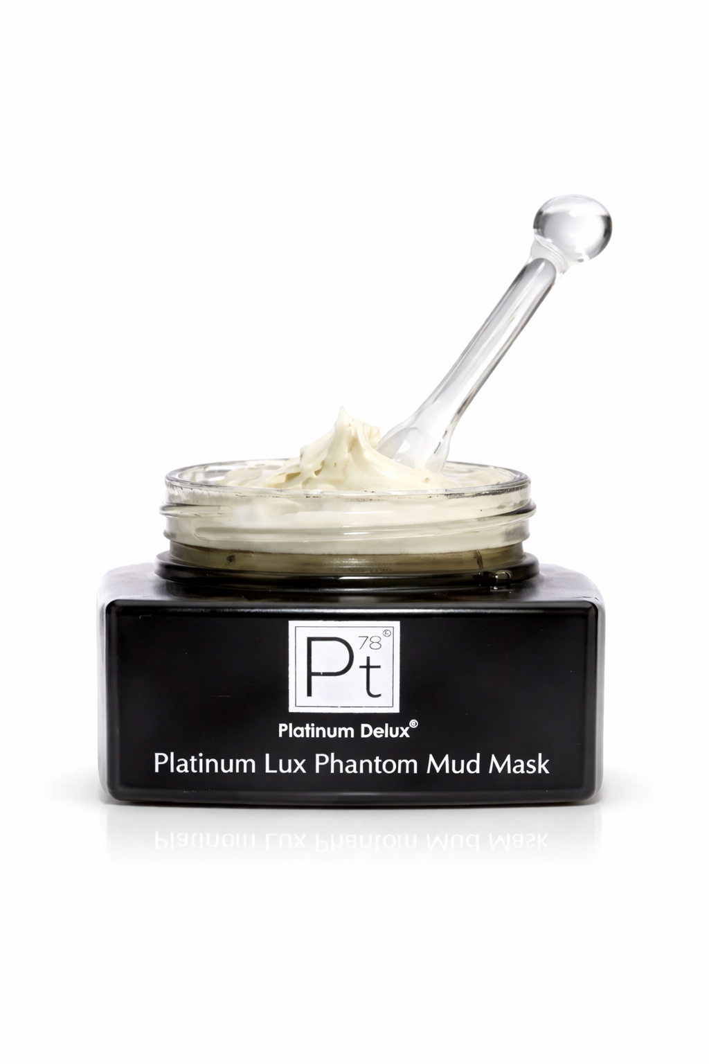 Platinum Lux Phantom Mud Mask luxury face mask with platinum deep cleansing anti-aging skincare treatment