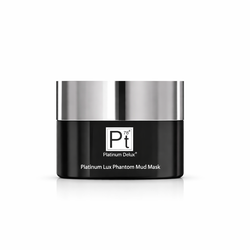 Platinum Lux Phantom Mud Mask luxury face mask with platinum deep cleansing anti-aging skincare treatment