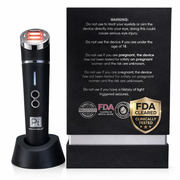 LED red light therapy device for face reduce fine lines wrinkles visible skin improvement anti aging treatment