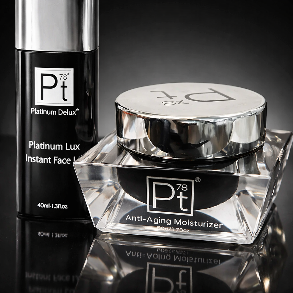anti aging moisturizer platinum deluxe luxury face cream diamond skincare hydrating firming cream